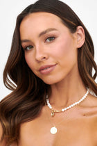 Collier Multi-Brins Andy Pearl & Chain Or
