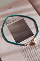 Collier de perles turquoise Monaco en or