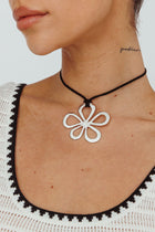 Collier Pendentif Fleurs Épanouies Argent