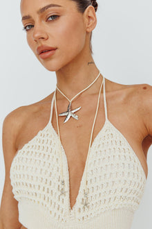 Collier Pendentif Étoile de Mer Argent