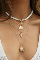 Collier Multi-Couches Étoile de Mer du Pacifique Sud Or