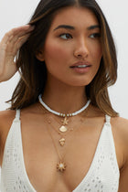 Collier Multi-Couches Étoile de Mer du Pacifique Sud Or