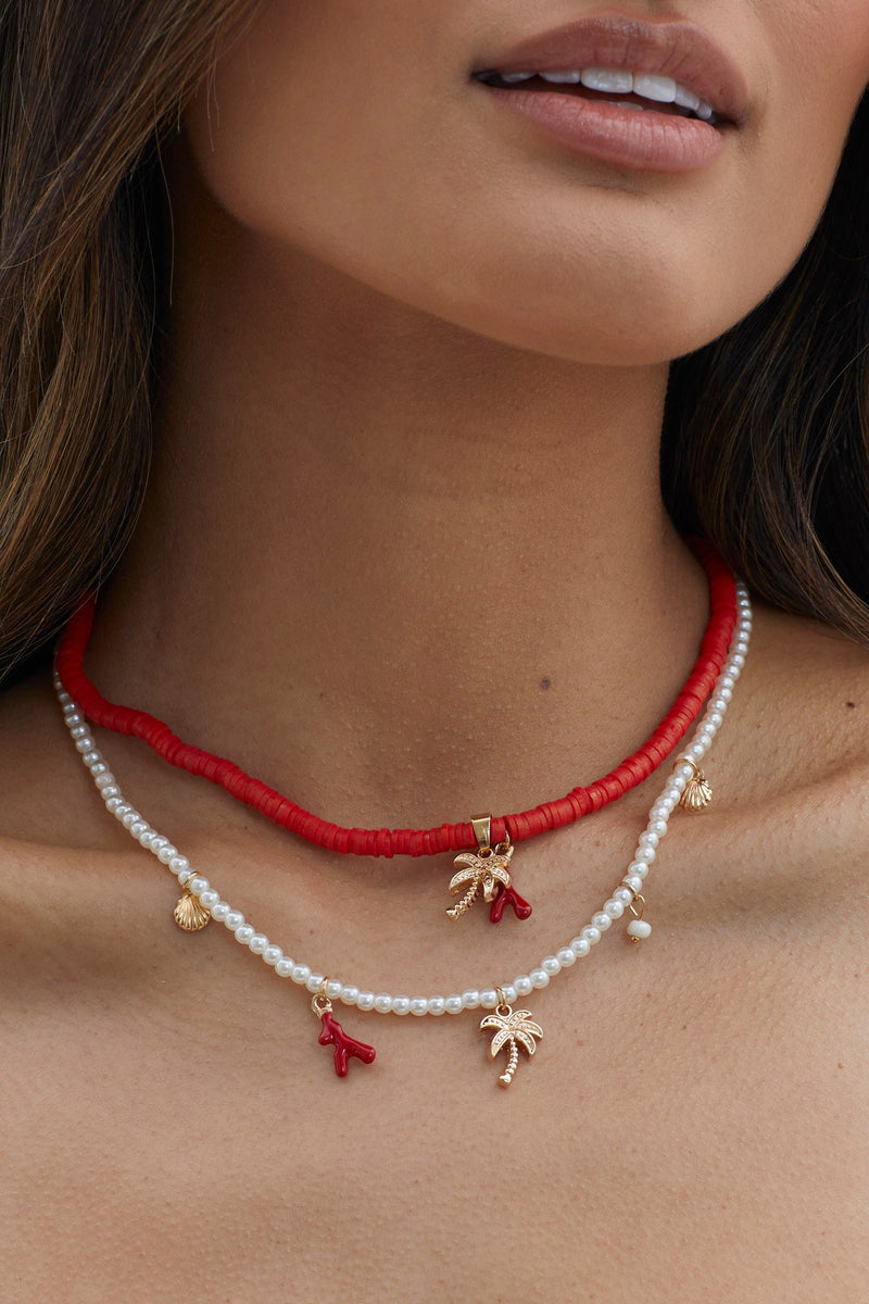 Collier de Plage en Perles de Tahiti Sunset Or