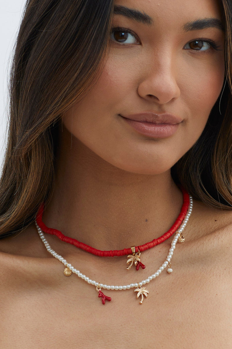 Collier de Plage en Perles de Tahiti Sunset Or