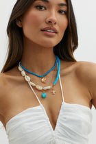 Collier multi-couches en perles de coquillage Bora Bora Or