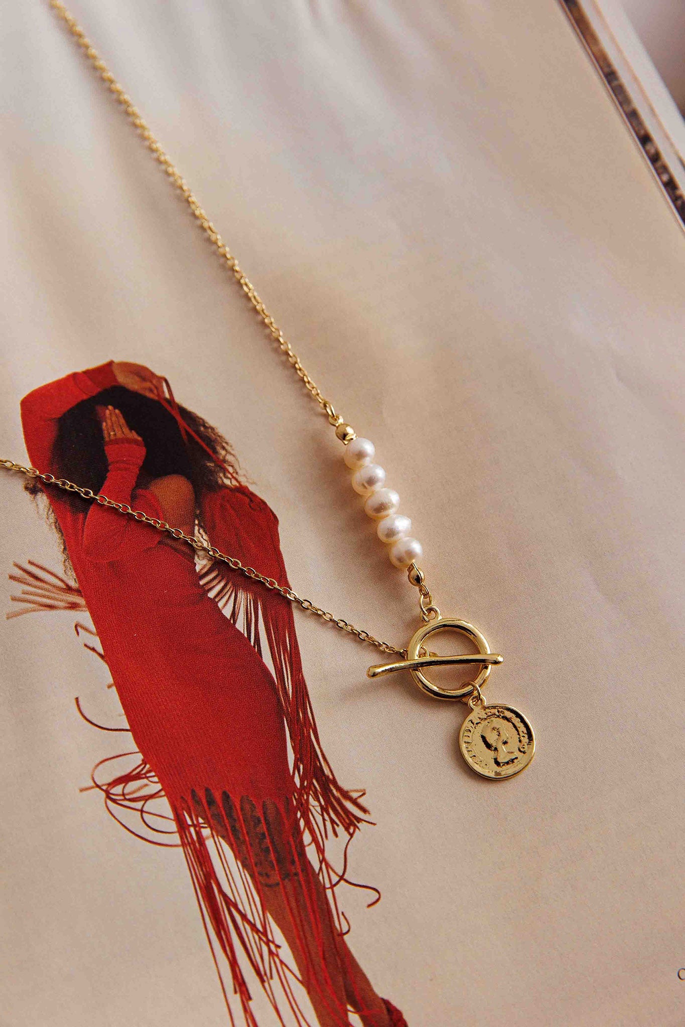 Collier Meliza en Perles et Pièces en Or