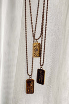 Collier Pendentif Chaîne en Corde Sol Or