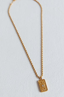 Collier Pendentif Chaîne en Corde Sol Or