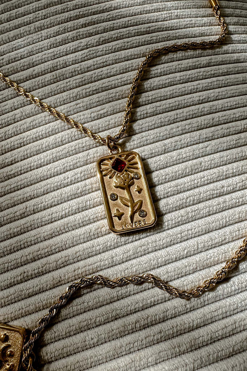 Collier Pendentif Chaîne en Corde Ida Or
