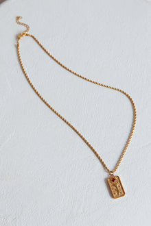 Collier Pendentif Chaîne en Corde Ida Or