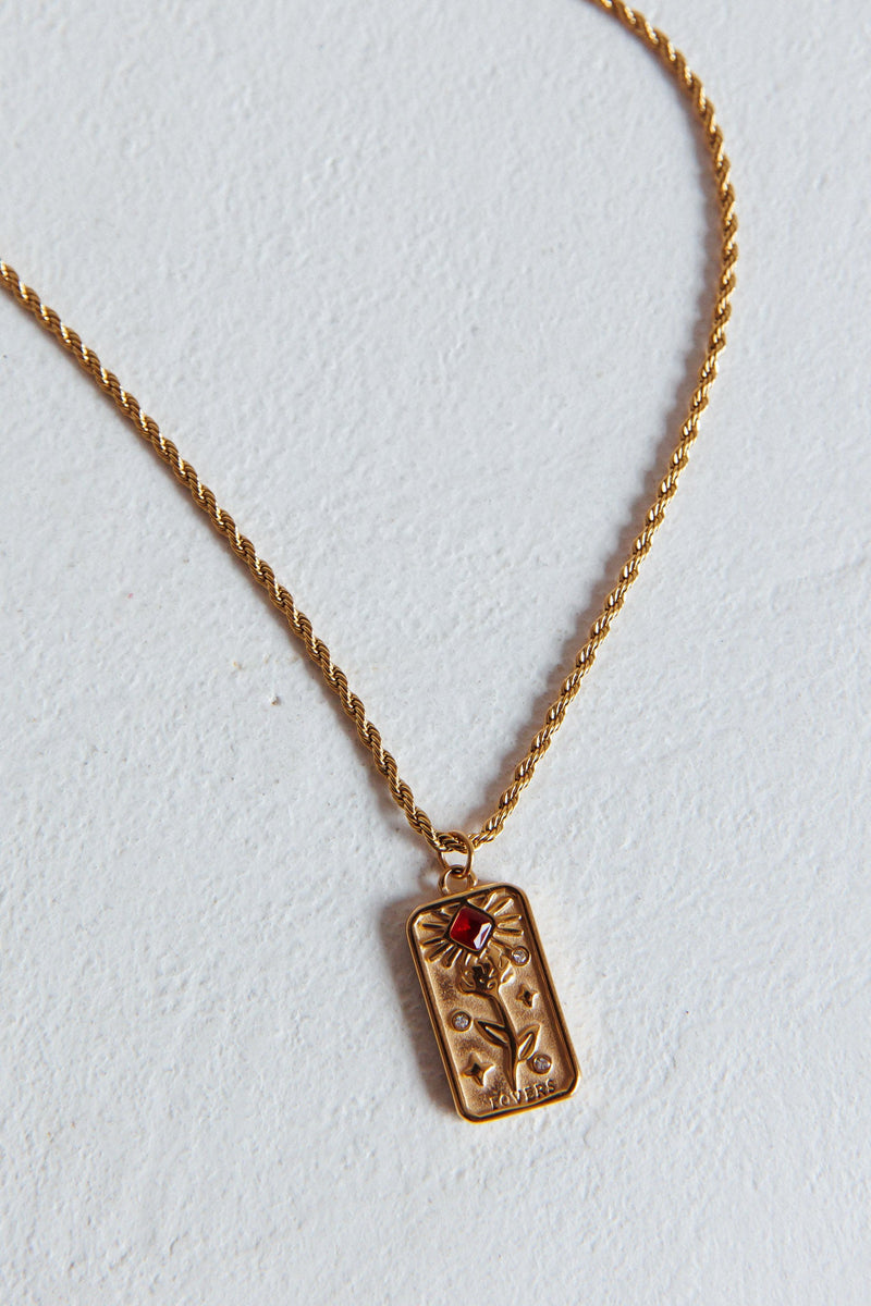 Collier Pendentif Chaîne en Corde Ida Or