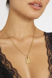Collier Pendentif Chaîne en Corde Ida Or