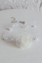 Collier Choker en Chiffon Rose Magic Moments Perle