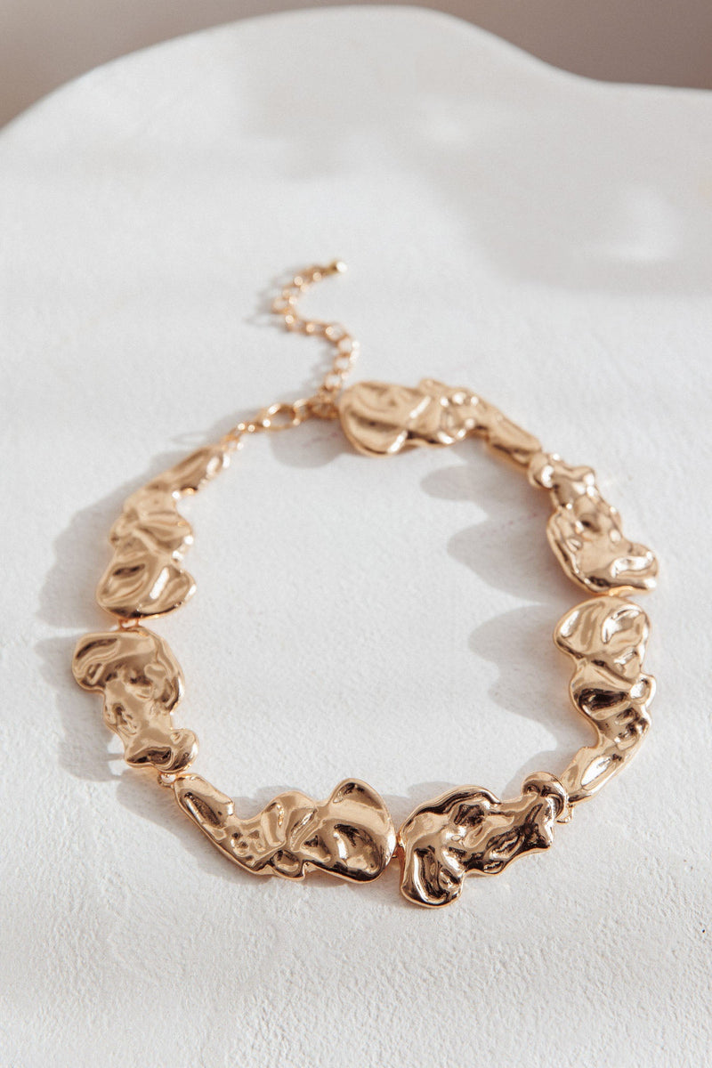 Collier Texturé Seronique Or