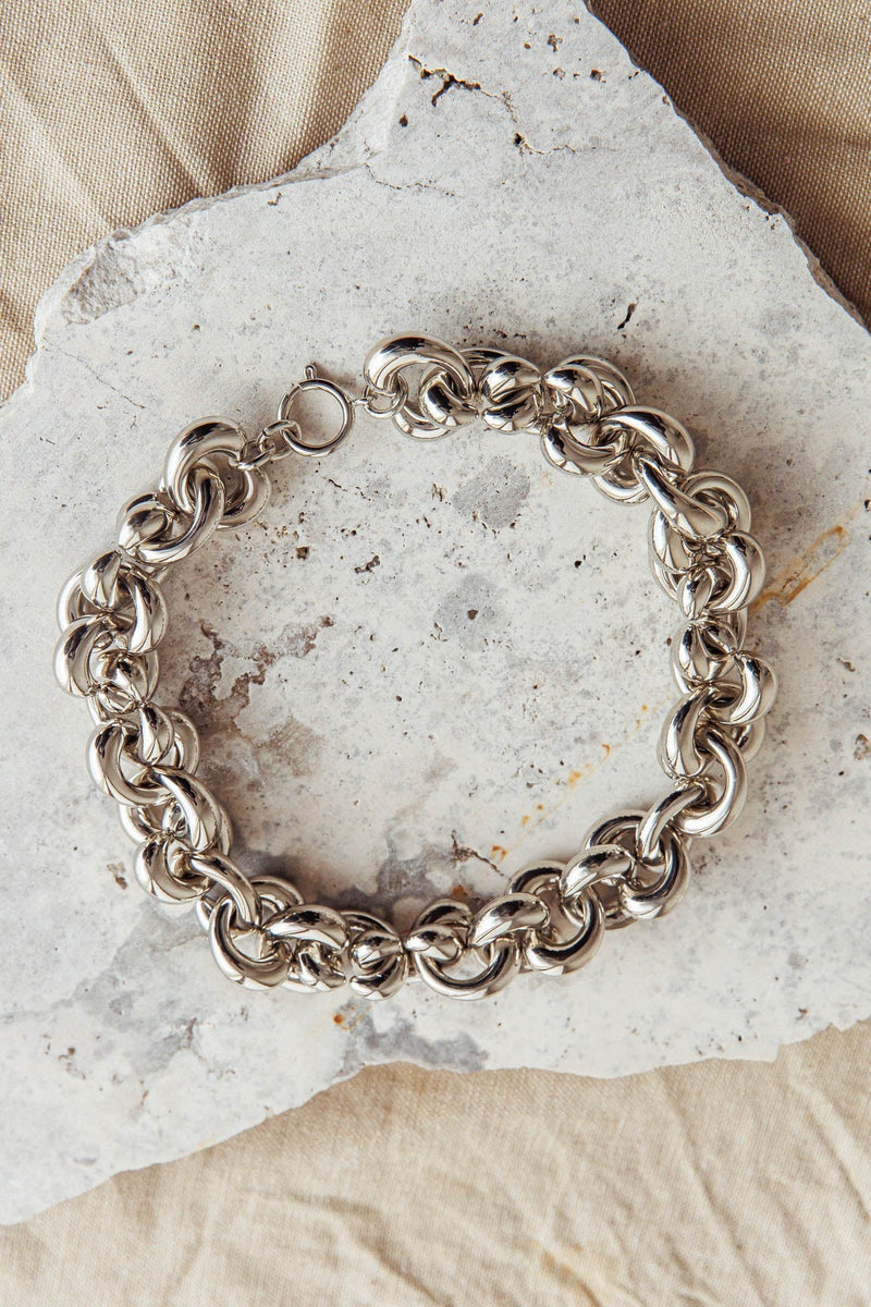 Collier Choker Irregulier Kat Argent Foncé