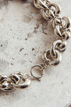 Collier Choker Irregulier Kat Argent Foncé