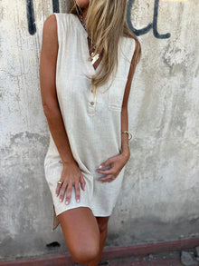 Léna | Robe Chemise en Coton et Lin
