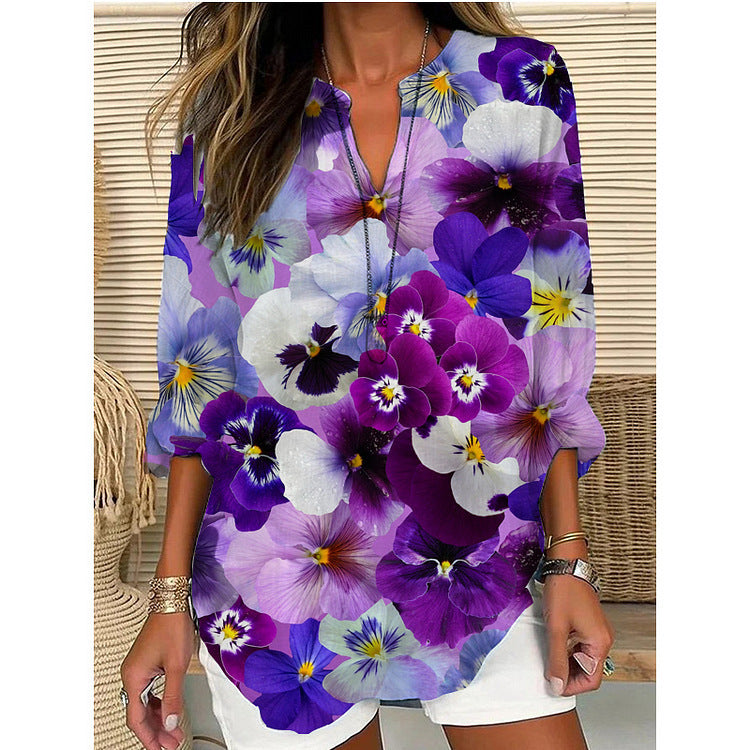 Morena | Blouse Décontractée Vintage