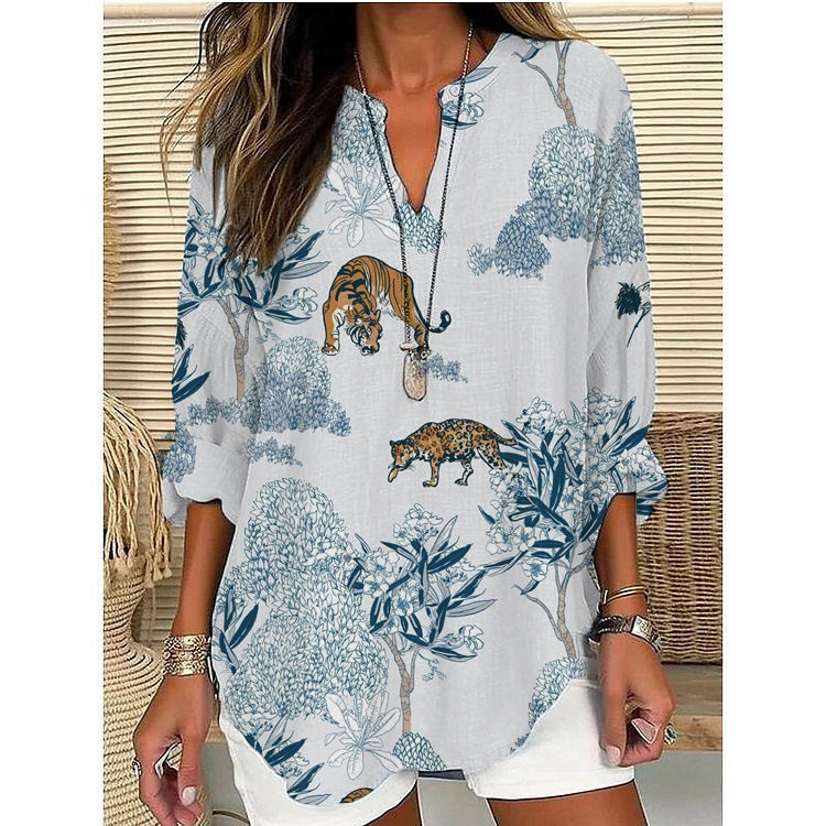Morena | Blouse Décontractée Vintage