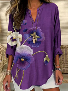 Morena | Blouse Décontractée Vintage