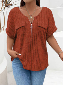 Nova™ | Pull Élégant à Col V Zippé