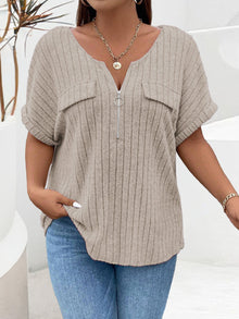 Nova™ | Pull Élégant à Col V Zippé