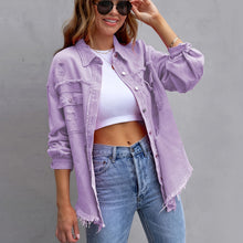 Laurine | Veste en Jean Déchirée et Ample