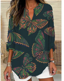 Morena | Blouse Décontractée Vintage