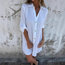 Camille | Robe Chemise Décontractée à Manches Courtes