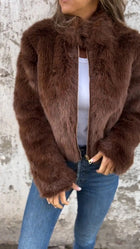 Yudy™ | Veste Élégante à Revers en Peluche