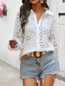 Camille | Chemise à Manches Bouffantes et Col Classique
