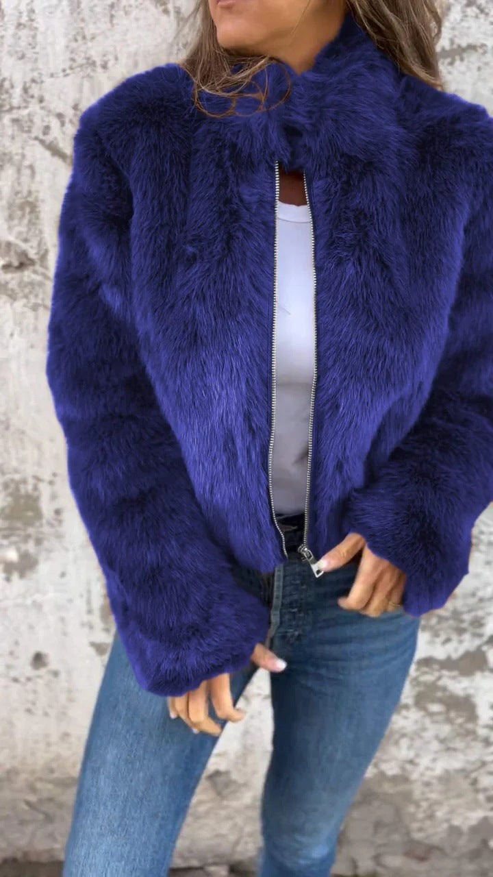 Yudy™ | Veste Élégante à Revers en Peluche