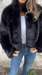 Yudy™ | Veste Élégante à Revers en Peluche