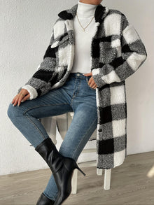 Megan™ | Élégant Cardigan Long en Peluche