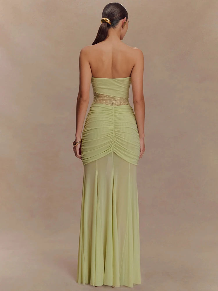 Aimee | Robe Transparente & Détails Froncés