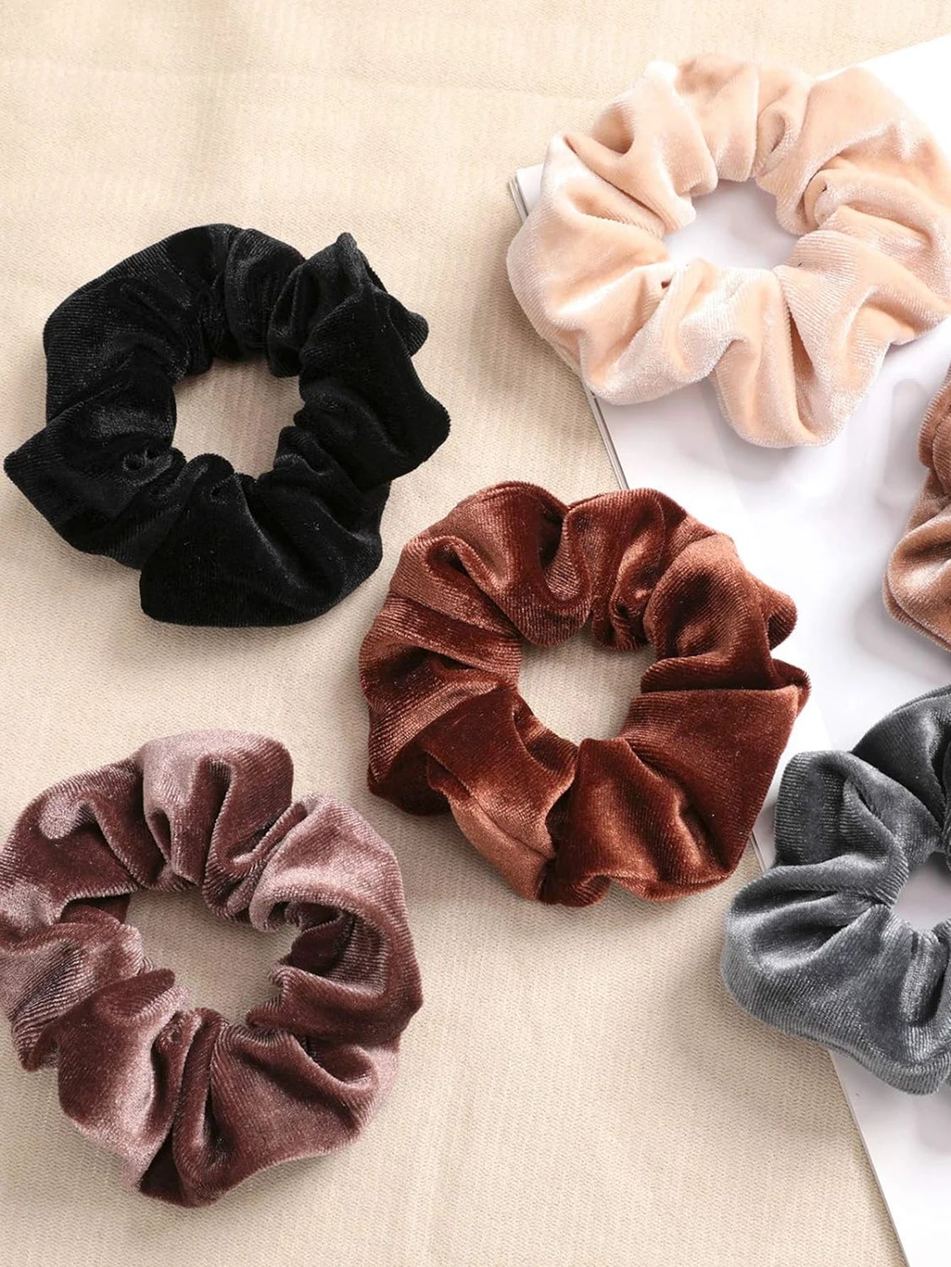 Set de 12 Scrunchies Douces