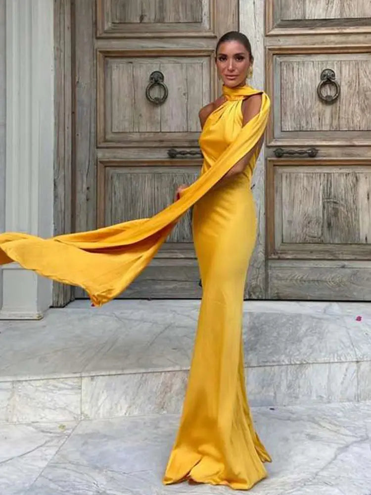Amaya | Robe Drapée & Charisme Solaire