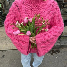 Élodie | Pull Maille Torsadée Oversize