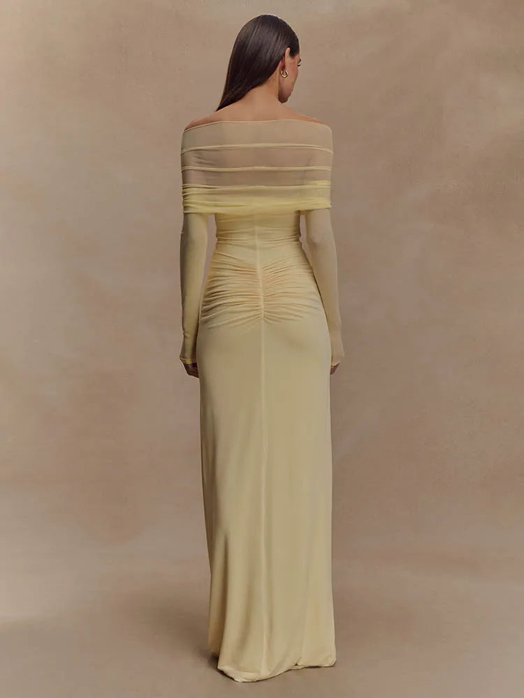 Aylin | Robe Off-Shoulder & Détail Sculptant