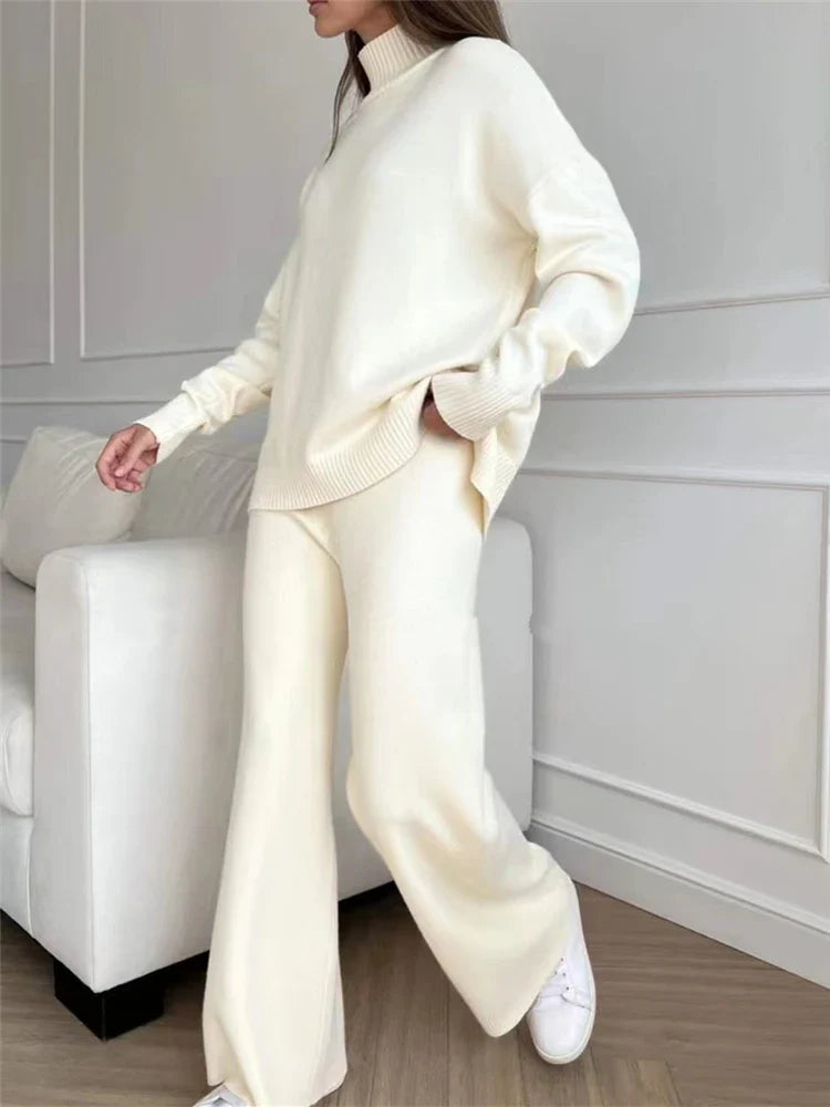 Macy™ | Ensemble Élégant avec Col Roulé et Pantalon