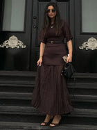 Ava | Robe Longue Structurée Chic