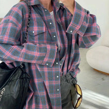 Zoe™ | Blouse à Carreaux Vintage