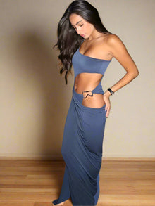 Sélène| Robe Fendue Asymétrique