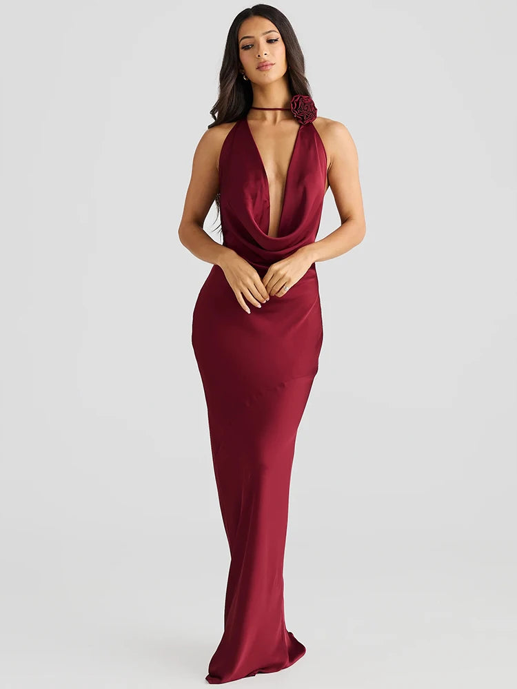 Madelina | Robe Halter Séduction & Fluidité