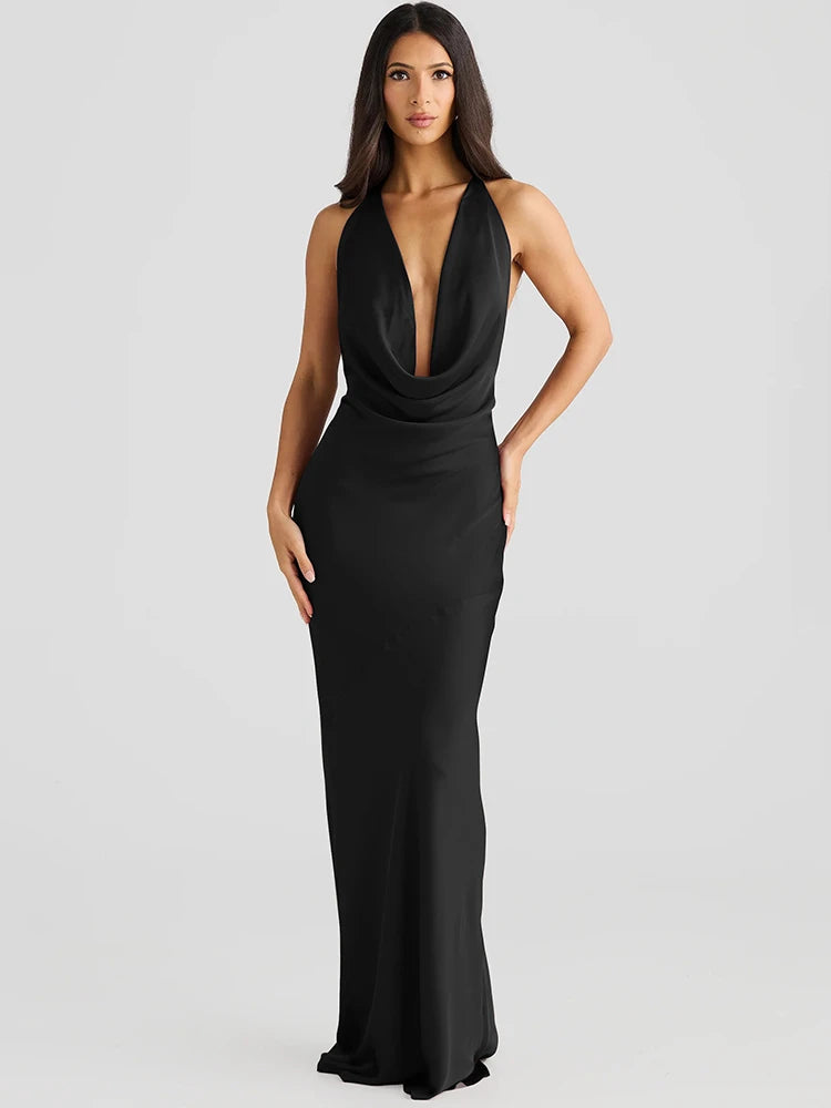 Madelina | Robe Halter Séduction & Fluidité