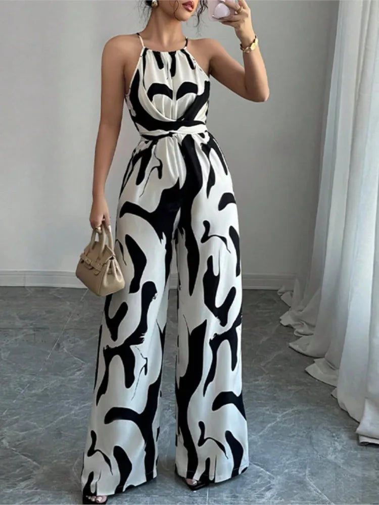 Mila | Jumpsuit Graphique & Élancée