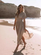 Alena | Robe Longue Dos Nu à Fente