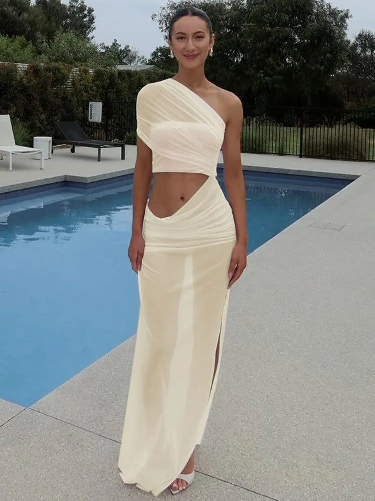 Elaya | Robe Asymétrique & Éclat Balnéaire