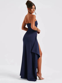 Naya | Robe Maxi Fendue Sans Bretelles