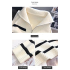 Estelle™ | Pull élégant à col en V zippé